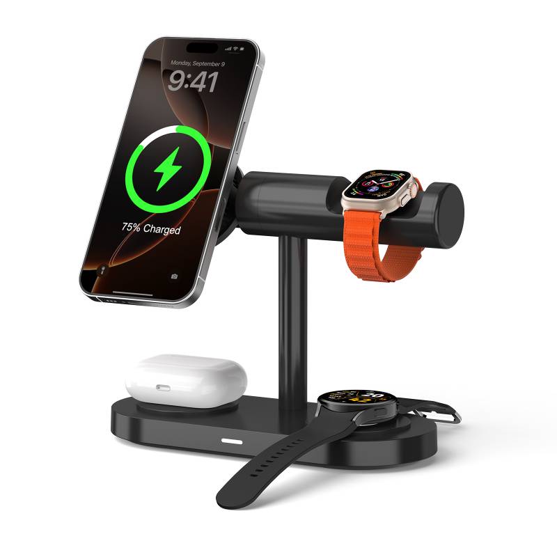 Qi2 25w wireless charger black color